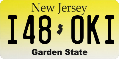NJ license plate I48OKI