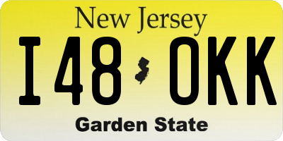 NJ license plate I48OKK
