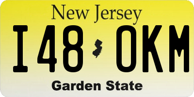 NJ license plate I48OKM