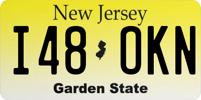 NJ license plate I48OKN