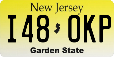 NJ license plate I48OKP