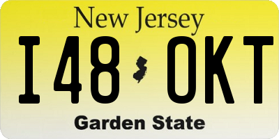 NJ license plate I48OKT