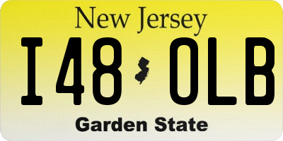 NJ license plate I48OLB