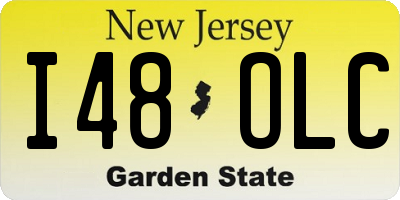 NJ license plate I48OLC