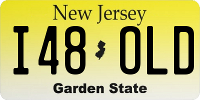NJ license plate I48OLD