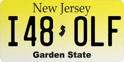 NJ license plate I48OLF