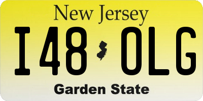 NJ license plate I48OLG