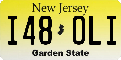 NJ license plate I48OLI