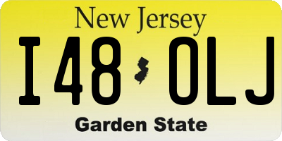 NJ license plate I48OLJ