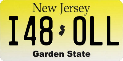 NJ license plate I48OLL