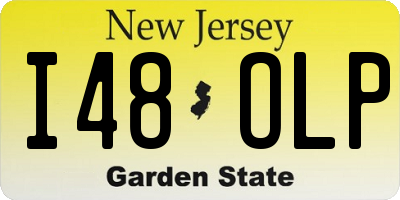 NJ license plate I48OLP