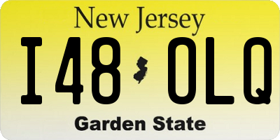 NJ license plate I48OLQ