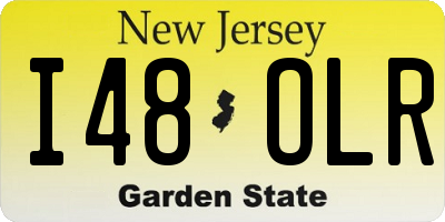 NJ license plate I48OLR