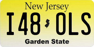 NJ license plate I48OLS