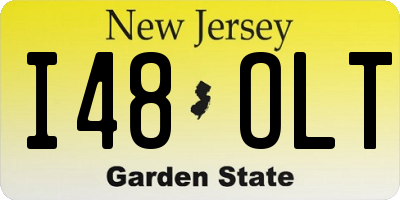 NJ license plate I48OLT