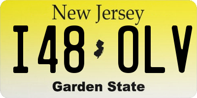 NJ license plate I48OLV