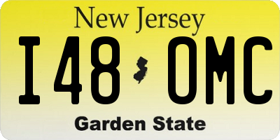 NJ license plate I48OMC