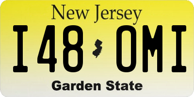 NJ license plate I48OMI