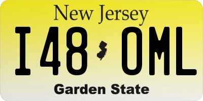 NJ license plate I48OML