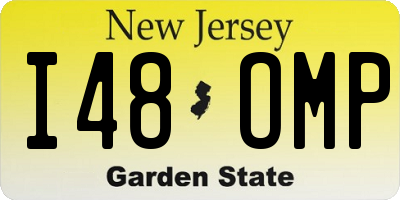 NJ license plate I48OMP