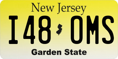 NJ license plate I48OMS