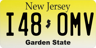 NJ license plate I48OMV
