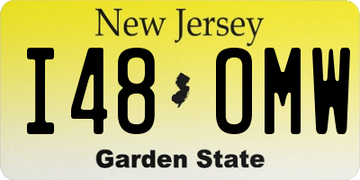 NJ license plate I48OMW