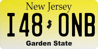 NJ license plate I48ONB