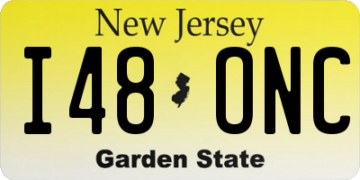NJ license plate I48ONC