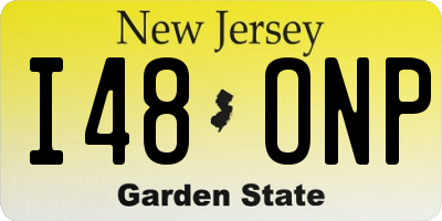 NJ license plate I48ONP
