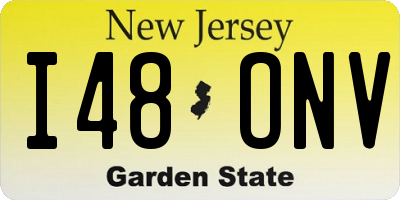 NJ license plate I48ONV