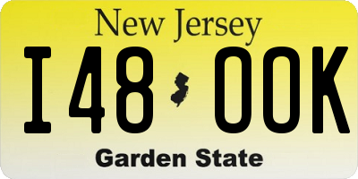 NJ license plate I48OOK