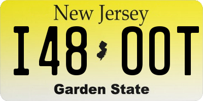 NJ license plate I48OOT