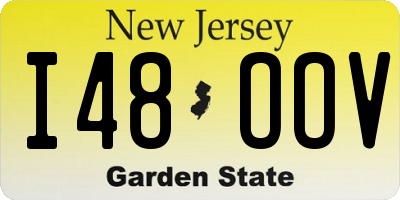 NJ license plate I48OOV