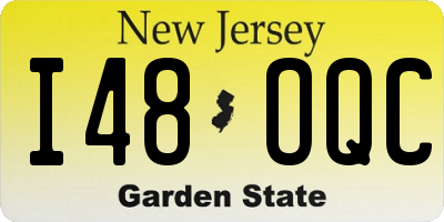 NJ license plate I48OQC