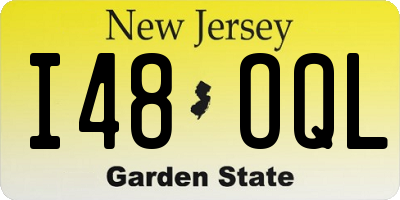 NJ license plate I48OQL