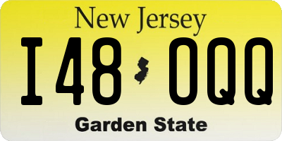 NJ license plate I48OQQ