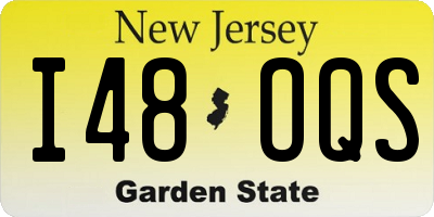 NJ license plate I48OQS