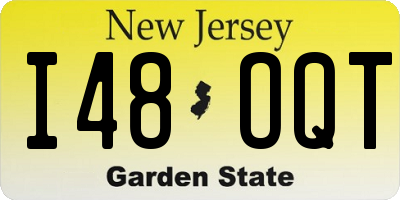 NJ license plate I48OQT