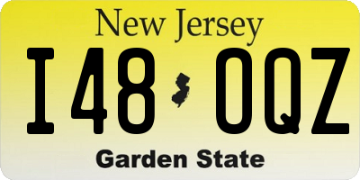 NJ license plate I48OQZ
