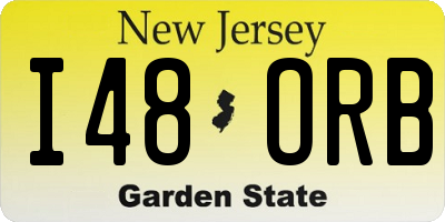 NJ license plate I48ORB