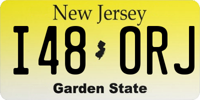 NJ license plate I48ORJ