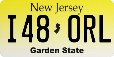 NJ license plate I48ORL