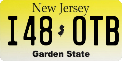 NJ license plate I48OTB