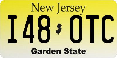NJ license plate I48OTC