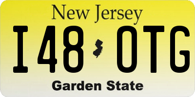 NJ license plate I48OTG