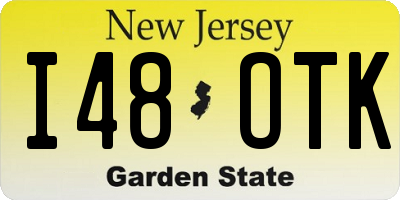 NJ license plate I48OTK