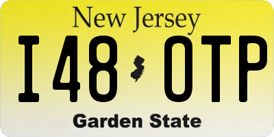 NJ license plate I48OTP