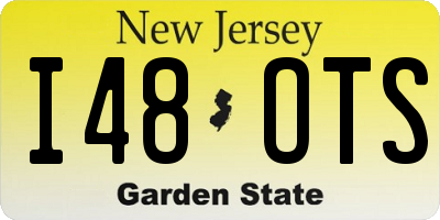 NJ license plate I48OTS