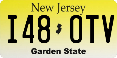 NJ license plate I48OTV